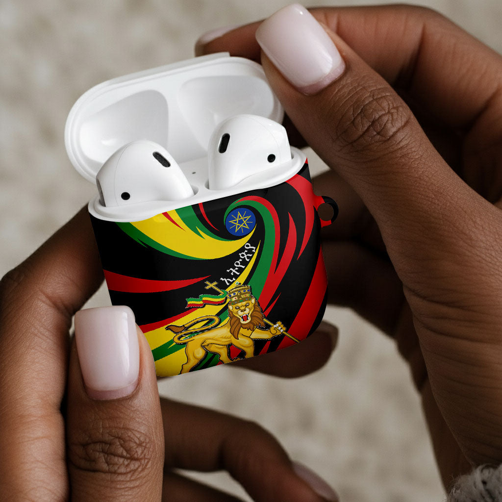Ethiopia National Day 1991 AirPods Case Habesha Lion Of Judah