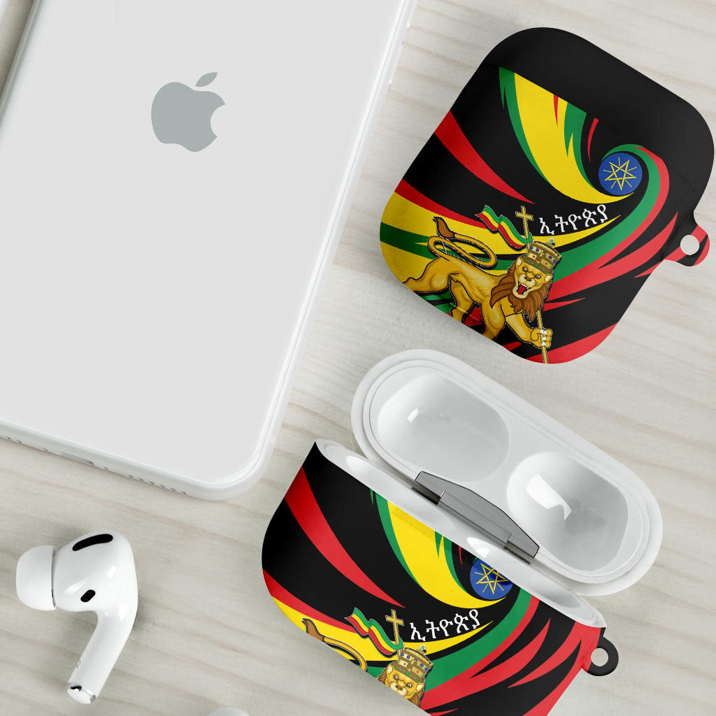 Ethiopia National Day 1991 AirPods Case Habesha Lion Of Judah