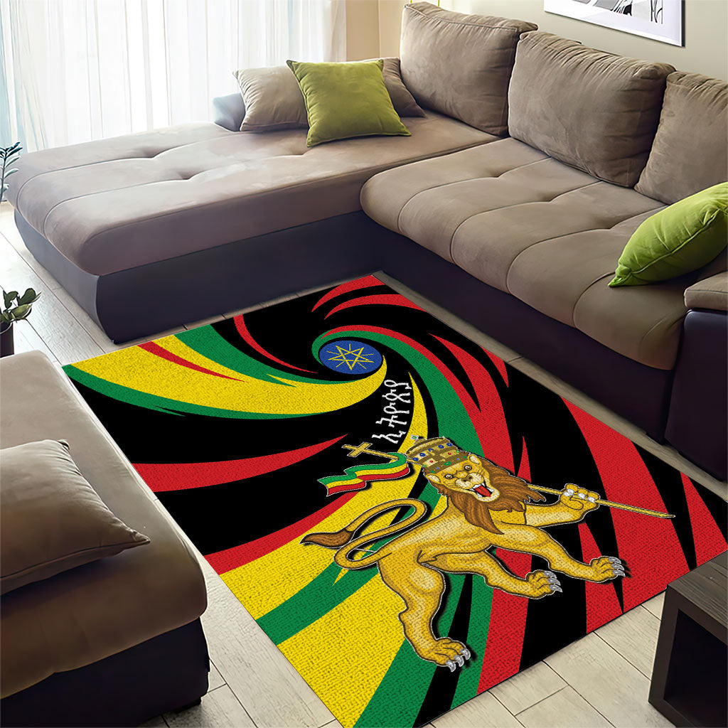 Ethiopia National Day 1991 Area Rug Habesha Lion Of Judah