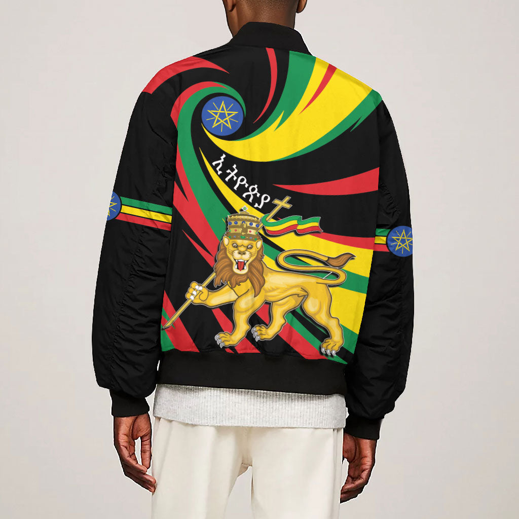 Ethiopia National Day 1991 Bomber Jacket Habesha Lion Of Judah