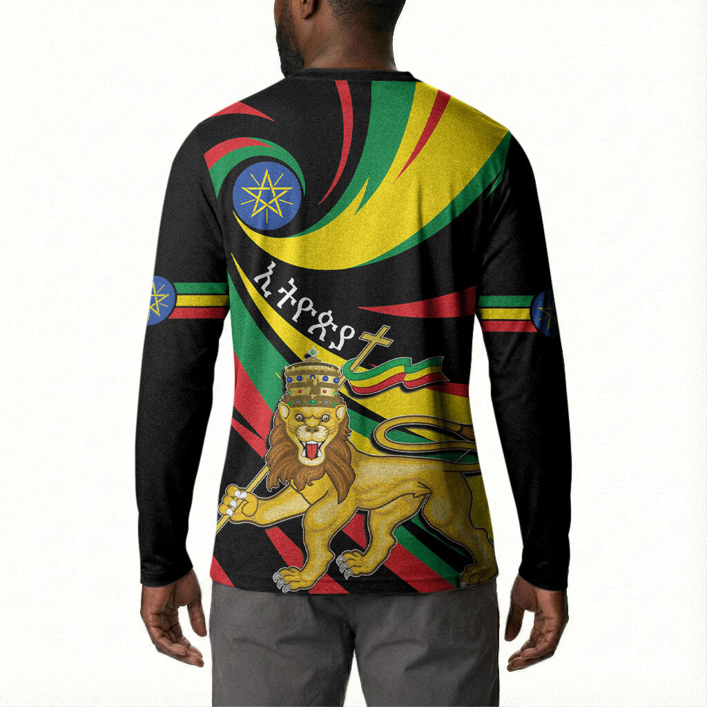Ethiopia National Day 1991 Button Sweatshirt Habesha Lion Of Judah