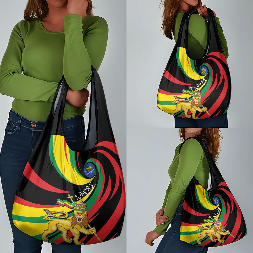 Ethiopia National Day 1991 Grocery Bag Habesha Lion Of Judah