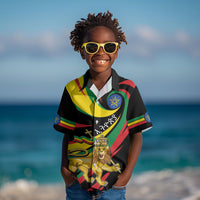 Ethiopia National Day 1991 Kid Hawaiian Shirt Habesha Lion Of Judah