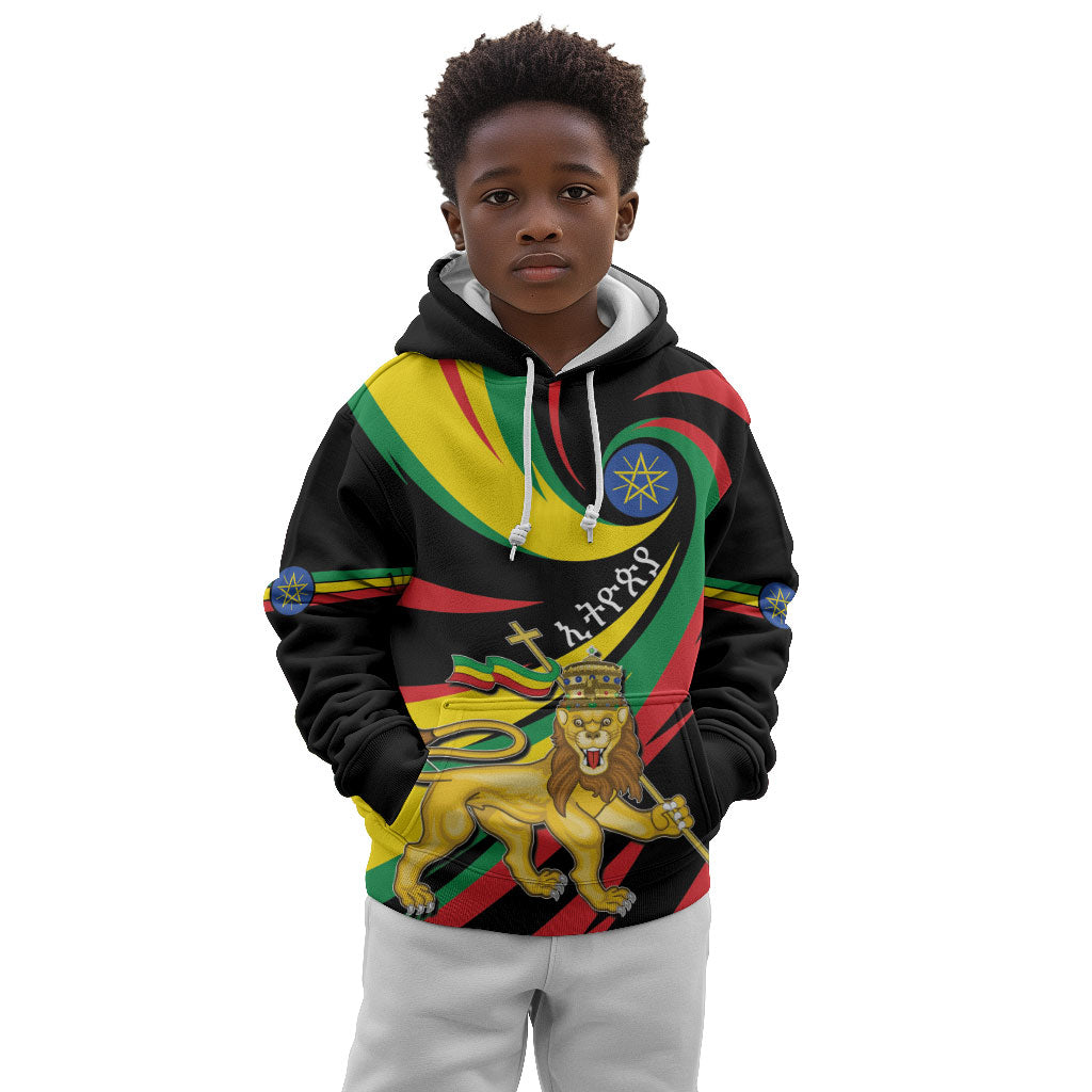 Ethiopia National Day 1991 Kid Hoodie Habesha Lion Of Judah