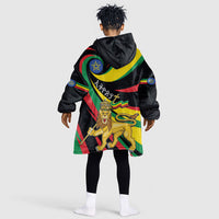 Ethiopia National Day 1991 Kid Wearable Blanket Hoodie Habesha Lion Of Judah