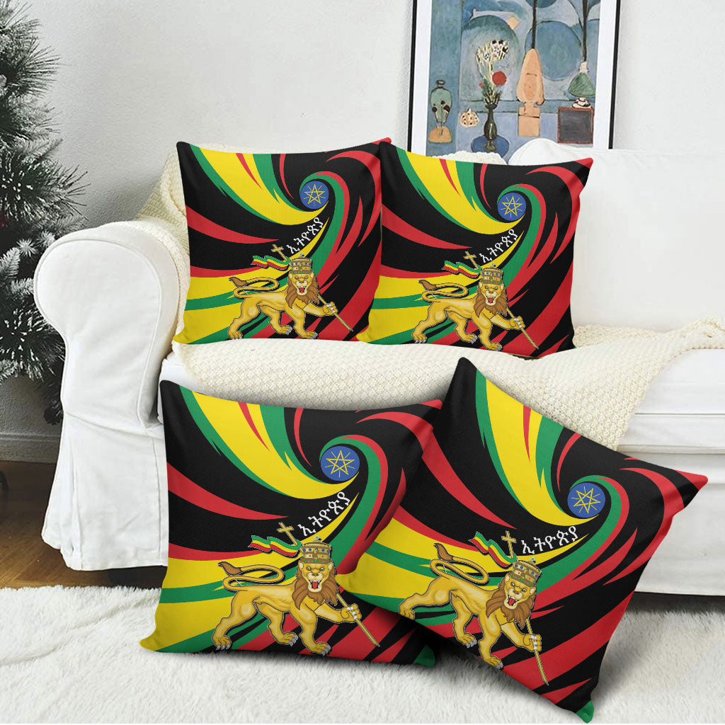 Ethiopia National Day 1991 Pillow Cover Habesha Lion Of Judah