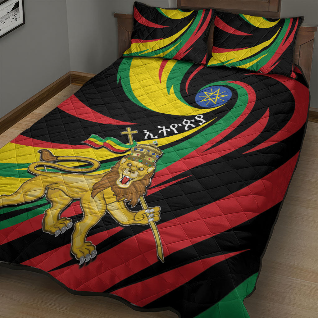 Ethiopia National Day 1991 Quilt Bed Set Habesha Lion Of Judah