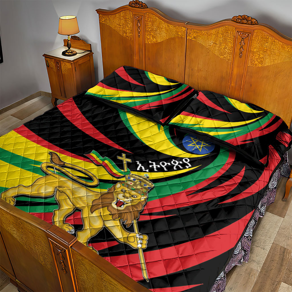 Ethiopia National Day 1991 Quilt Bed Set Habesha Lion Of Judah