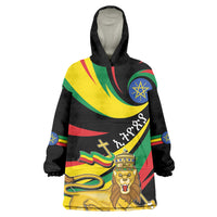 Ethiopia National Day 1991 Wearable Blanket Hoodie Habesha Lion Of Judah
