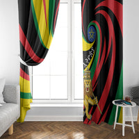 Ethiopia National Day 1991 Window Curtain Habesha Lion Of Judah