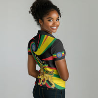 Ethiopia National Day 1991 Women Polo Shirt Habesha Lion Of Judah