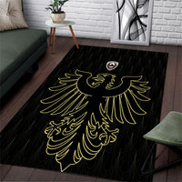 World Football 2026 Austria Area Rug Austrian Eagles Black Glory