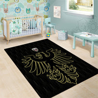 World Football 2026 Austria Area Rug Austrian Eagles Black Glory