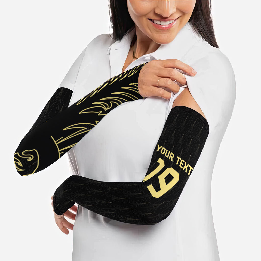 Custom World Football 2026 Austria Arm Sleeves Austrian Eagles Black Glory