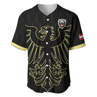 Custom World Football 2026 Austria Baseball Jersey Austrian Eagles Black Glory