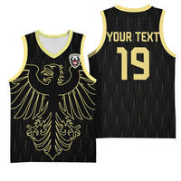 Custom World Football 2026 Austria Basketball Jersey Austrian Eagles Black Glory