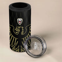 Custom World Football 2026 Austria 4 in 1 Can Cooler Tumbler Austrian Eagles Black Glory