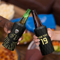 Custom World Football 2026 Austria 4 in 1 Can Cooler Tumbler Austrian Eagles Black Glory