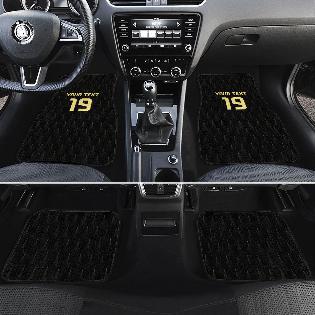 Custom World Football 2026 Austria Car Mats Austrian Eagles Black Glory