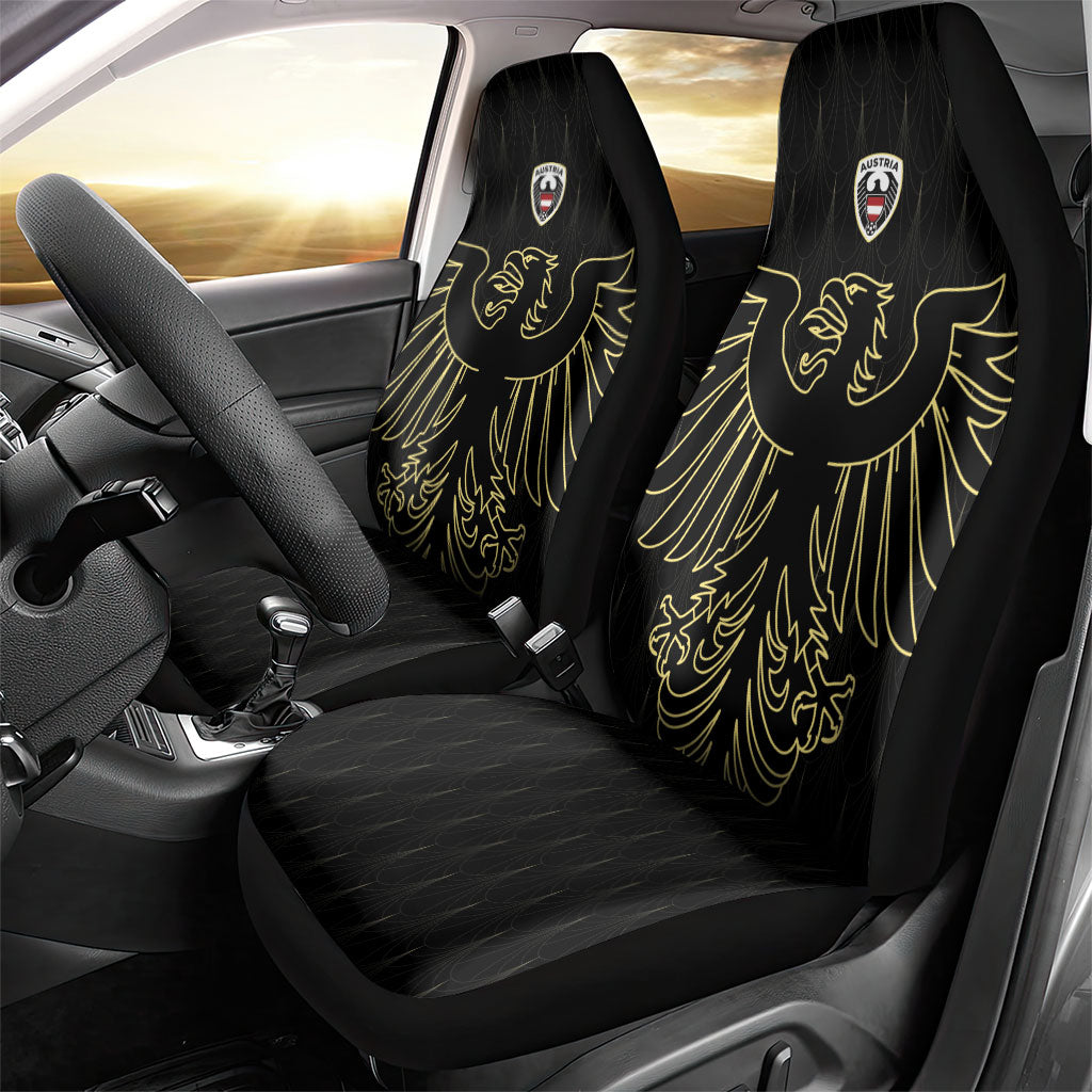 World Football 2026 Austria Car Seat Cover Austrian Eagles Black Glory