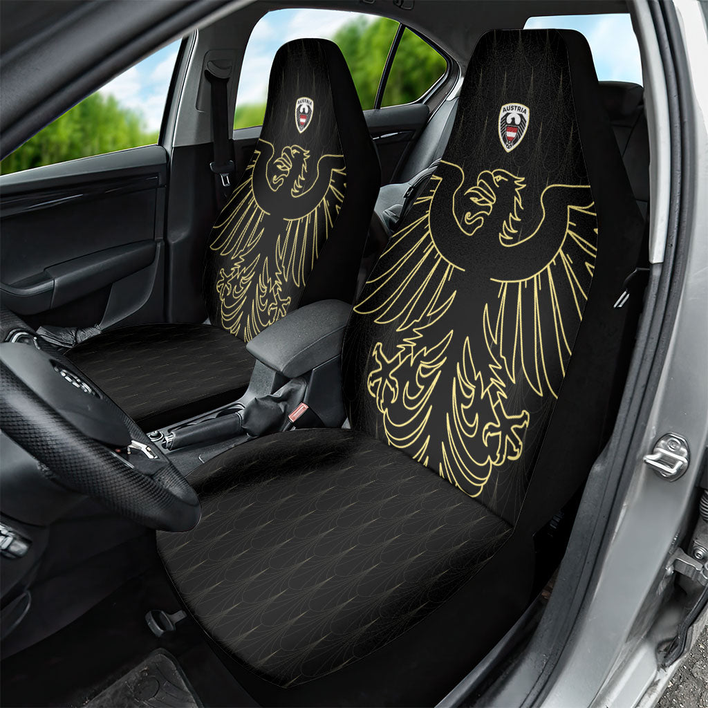 World Football 2026 Austria Car Seat Cover Austrian Eagles Black Glory
