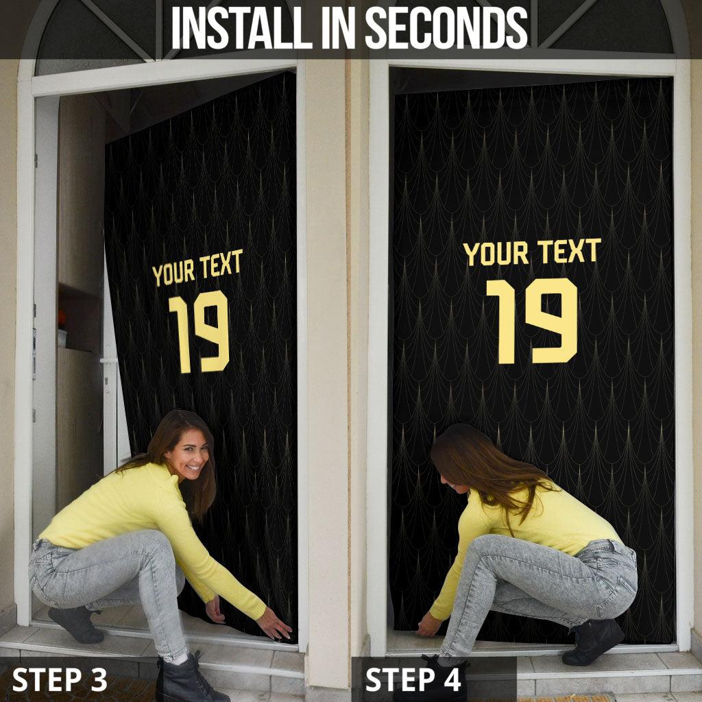 Custom World Football 2026 Austria Door Cover Austrian Eagles Black Glory