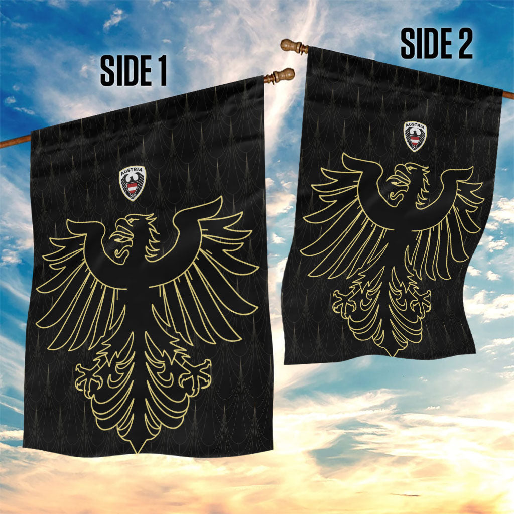 World Football 2026 Austria Garden Flag Austrian Eagles Black Glory