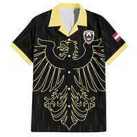 Custom World Football 2026 Austria Hawaiian Shirt Austrian Eagles Black Glory