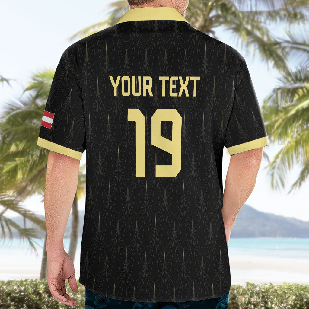 Custom World Football 2026 Austria Hawaiian Shirt Austrian Eagles Black Glory