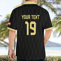 Custom World Football 2026 Austria Hawaiian Shirt Austrian Eagles Black Glory