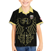 Custom World Football 2026 Austria Hawaiian Shirt Austrian Eagles Black Glory