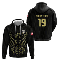 Custom World Football 2026 Austria Hoodie Austrian Eagles Black Glory