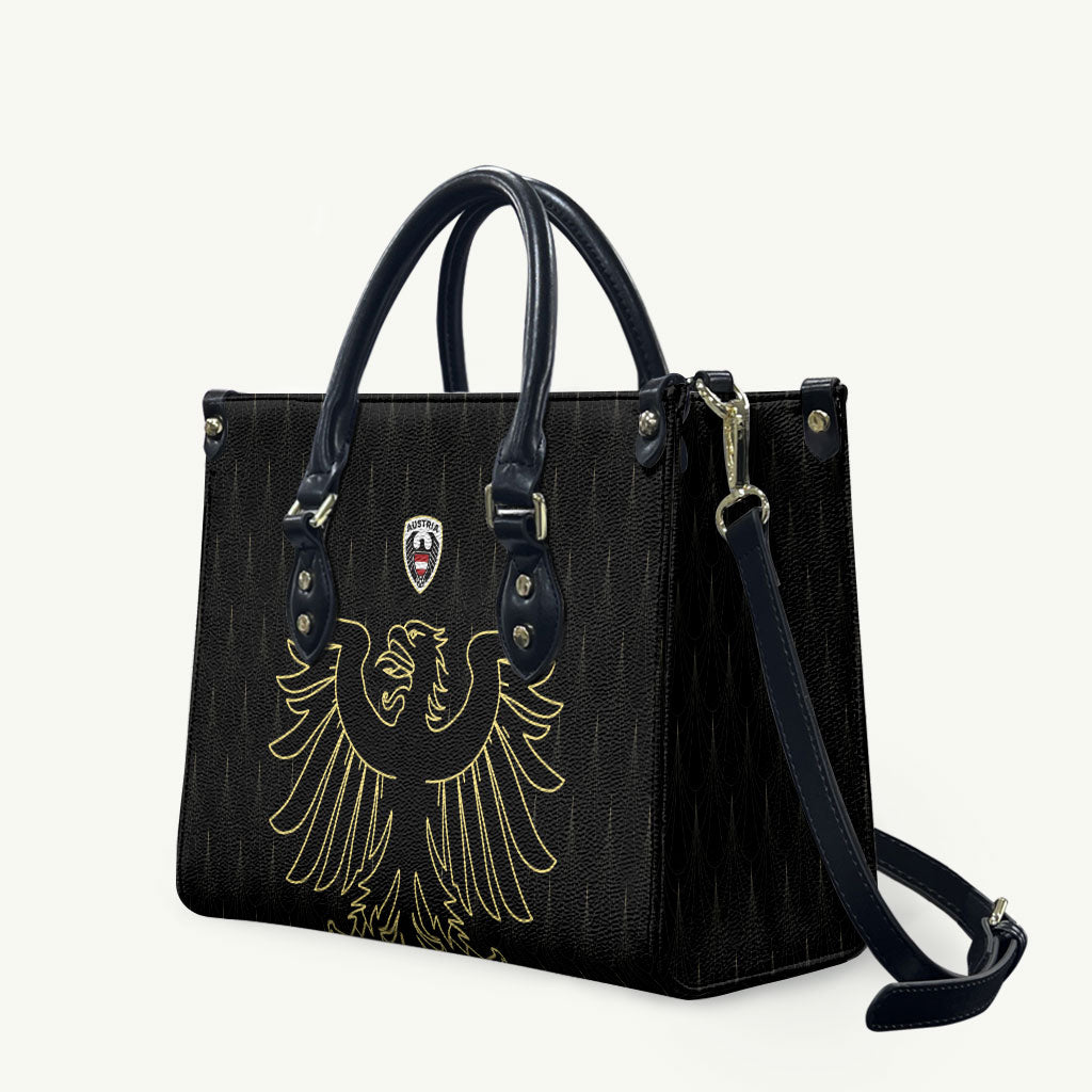 World Football 2026 Austria Leather Bag Austrian Eagles Black Glory
