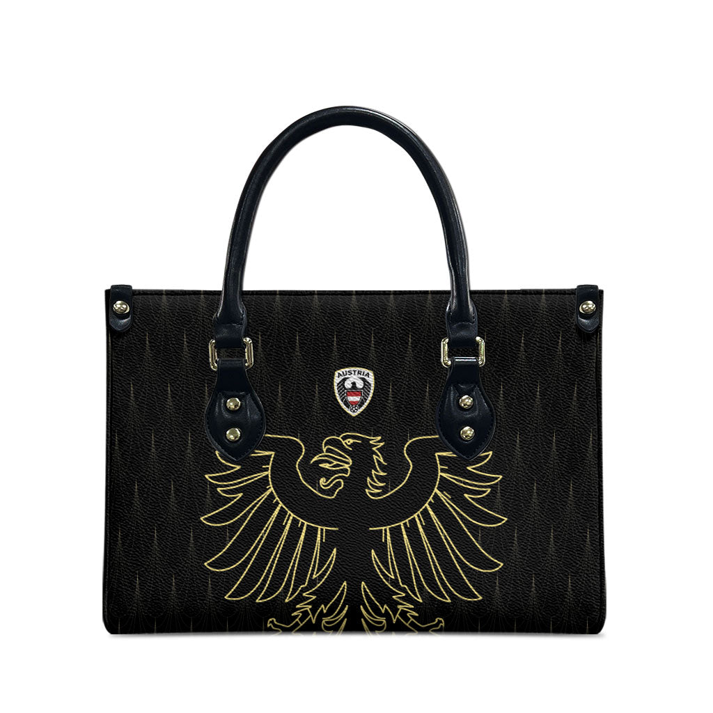 World Football 2026 Austria Leather Bag Austrian Eagles Black Glory