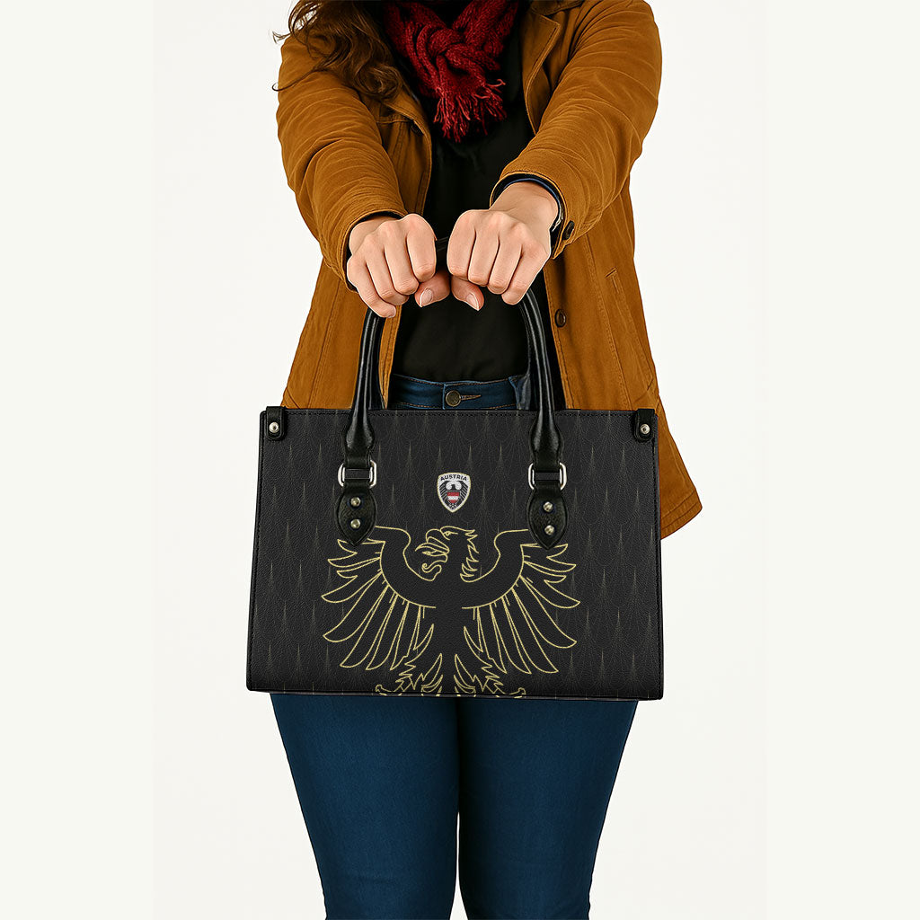 World Football 2026 Austria Leather Bag Austrian Eagles Black Glory