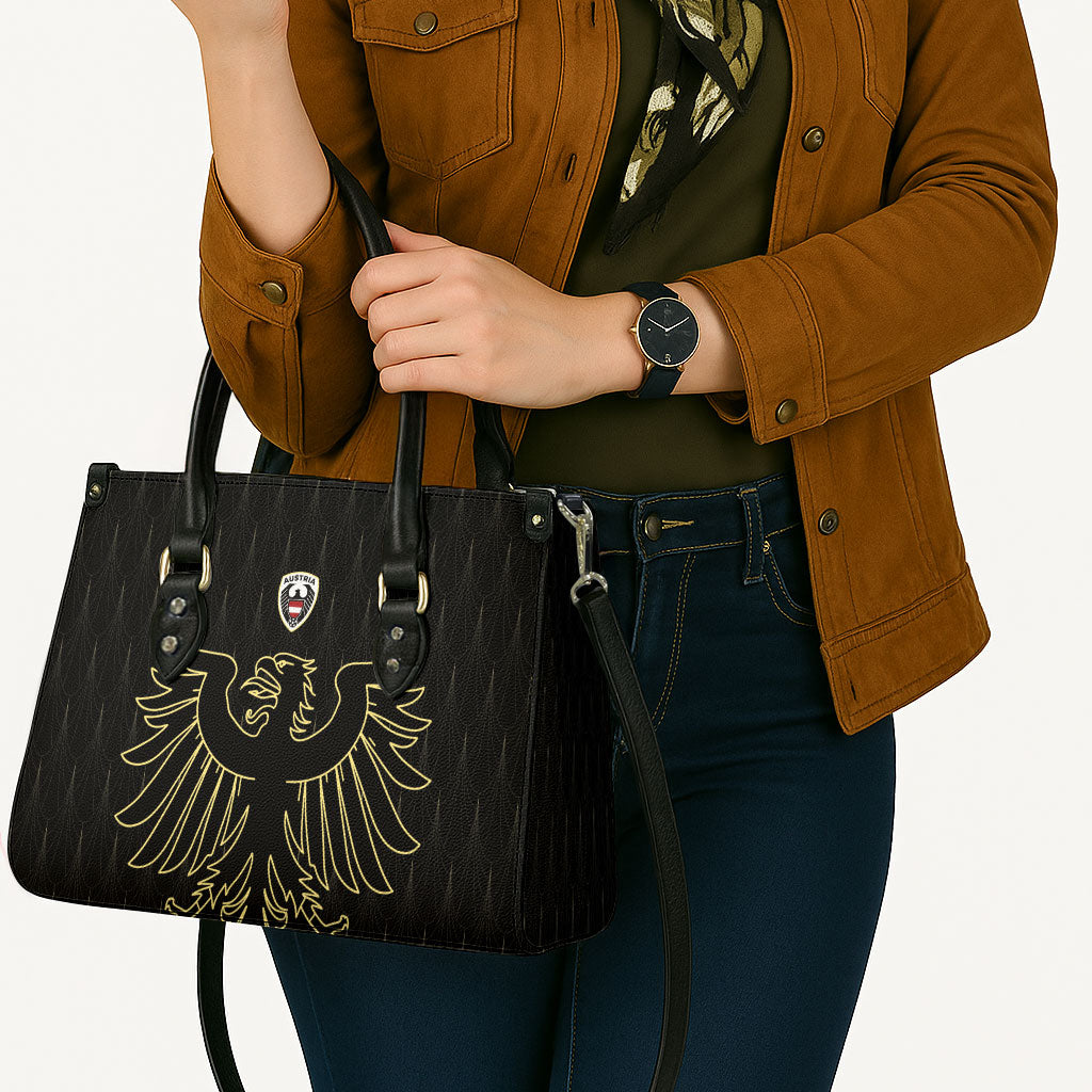 World Football 2026 Austria Leather Bag Austrian Eagles Black Glory