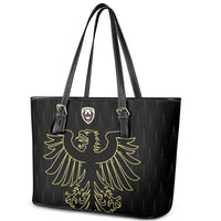 World Football 2026 Austria Leather Tote Bag Austrian Eagles Black Glory