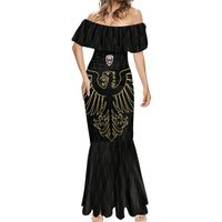Custom World Football 2026 Austria Mermaid Dress Austrian Eagles Black Glory