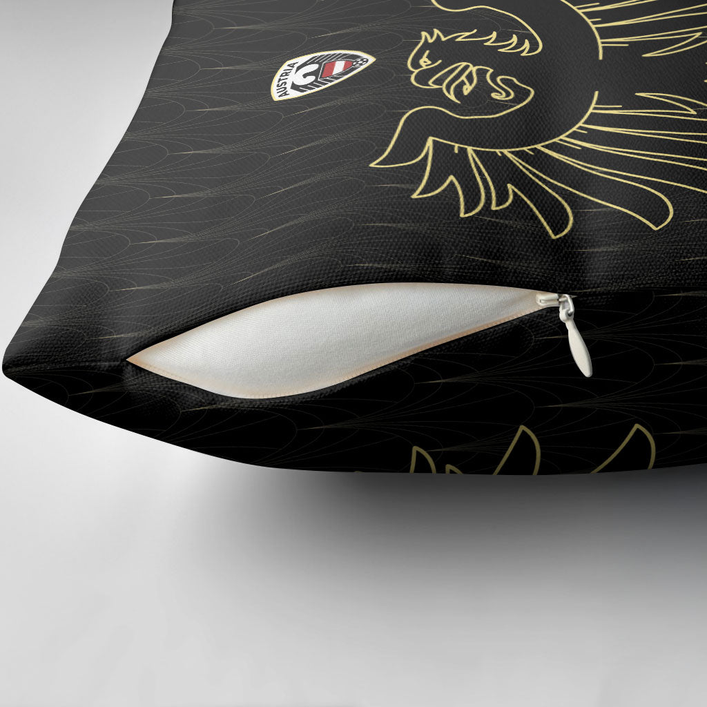 World Football 2026 Austria Pillow Cover Austrian Eagles Black Glory