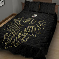 World Football 2026 Austria Quilt Bed Set Austrian Eagles Black Glory