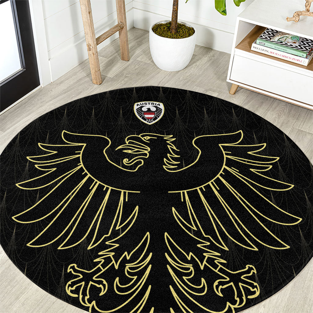 World Football 2026 Austria Round Carpet Austrian Eagles Black Glory