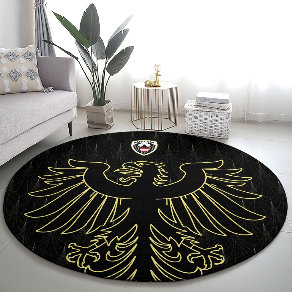 World Football 2026 Austria Round Carpet Austrian Eagles Black Glory