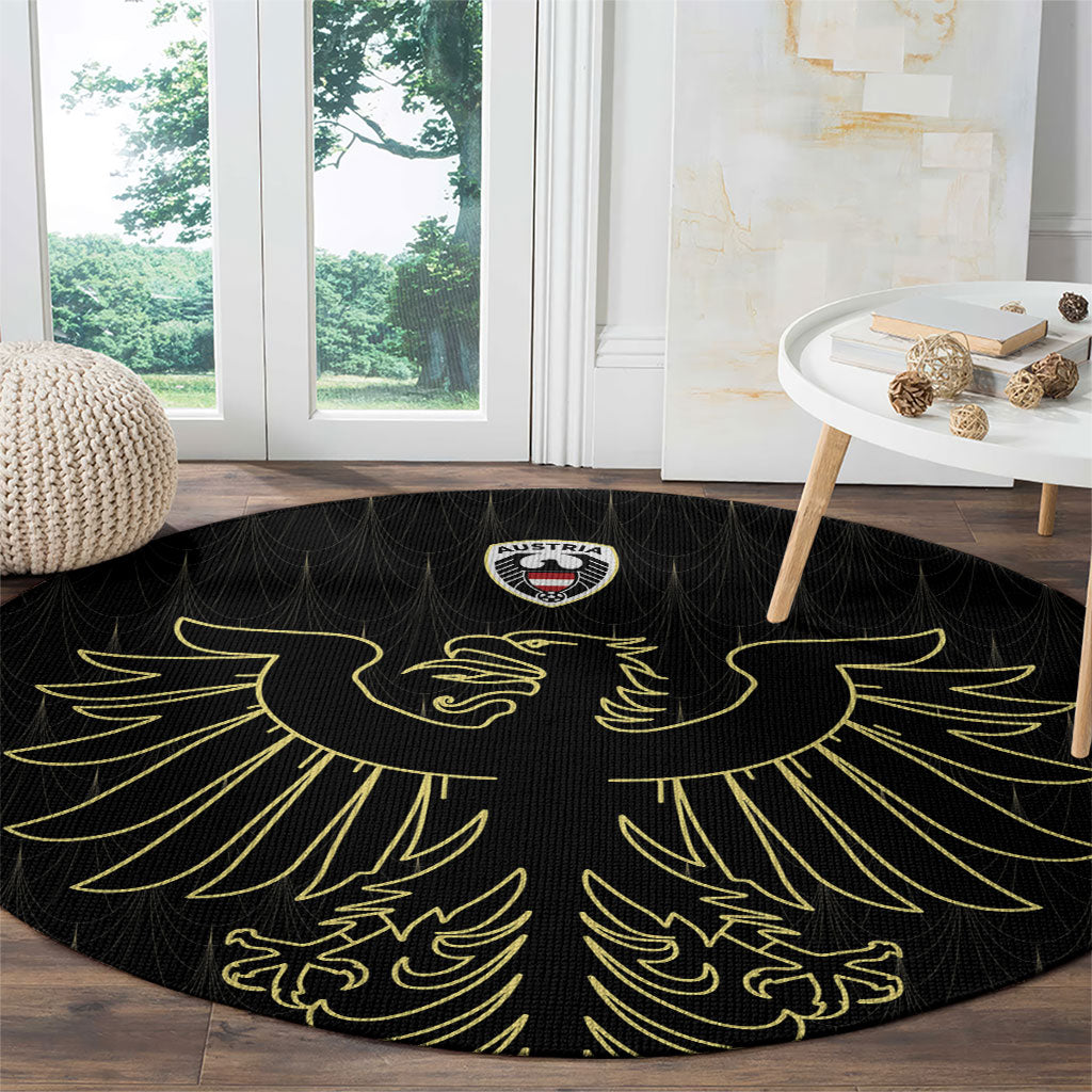 World Football 2026 Austria Round Carpet Austrian Eagles Black Glory