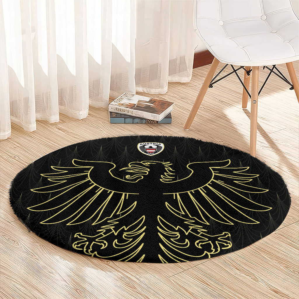 World Football 2026 Austria Round Carpet Austrian Eagles Black Glory