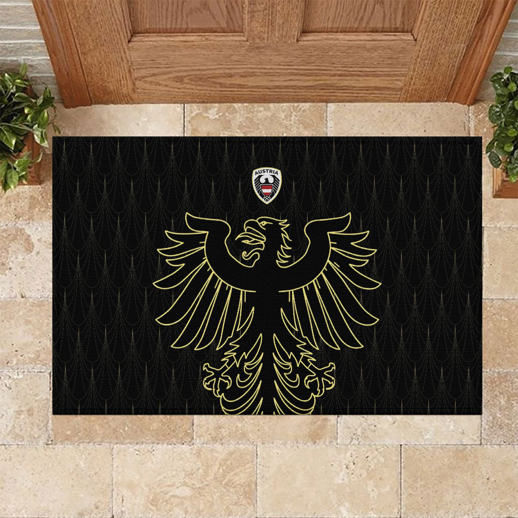 World Football 2026 Austria Rubber Doormat Austrian Eagles Black Glory