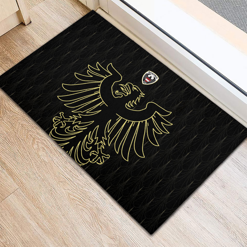 World Football 2026 Austria Rubber Doormat Austrian Eagles Black Glory