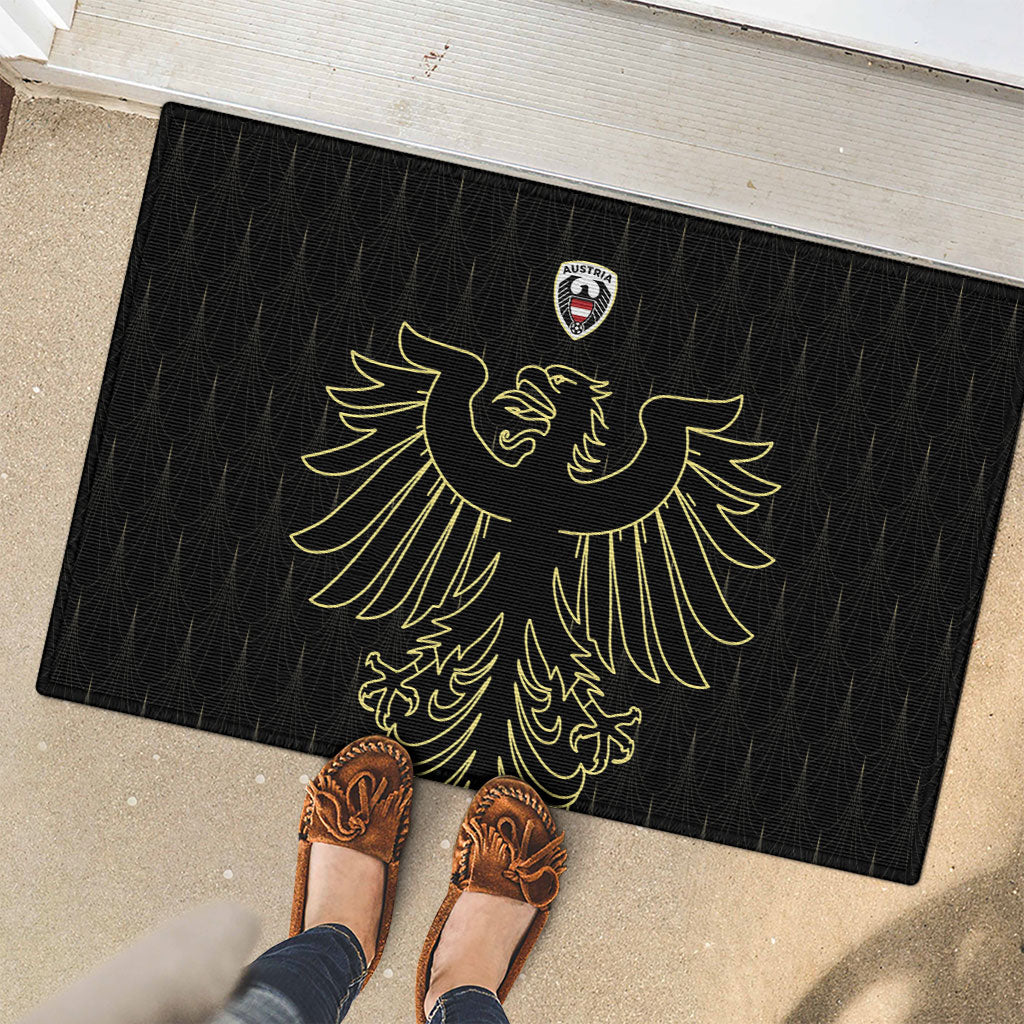 World Football 2026 Austria Rubber Doormat Austrian Eagles Black Glory