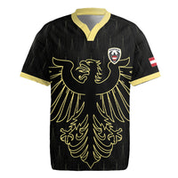 Custom World Football 2026 Austria Rugby Jersey Austrian Eagles Black Glory