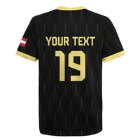 Custom World Football 2026 Austria Rugby Jersey Austrian Eagles Black Glory