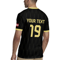 Custom World Football 2026 Austria Rugby Jersey Austrian Eagles Black Glory